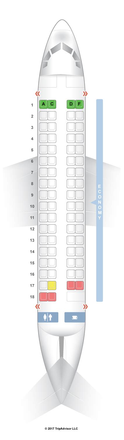 SeatGuru Seat Map Air Vanuatu ATR 72-600 (AT7)