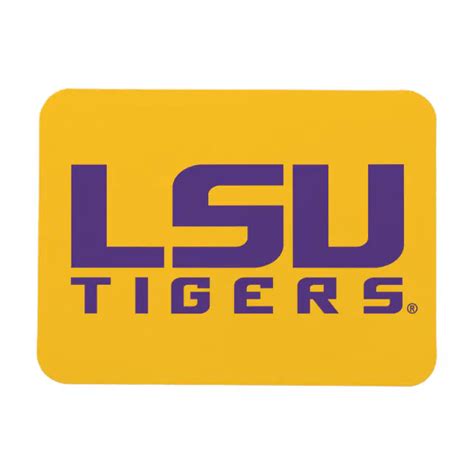 Purple LSU Tigers Logo Magnet | Zazzle