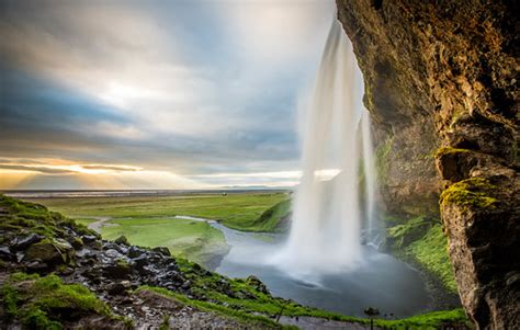 Seljalandsfoss - Iceland | Midnight Sunset | Dennis Liang | Flickr