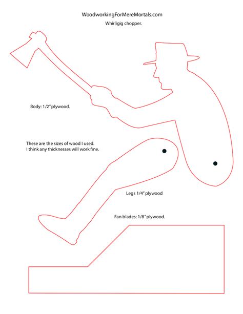 chopping man whirligig.pdf | Whirligigs patterns, Woodworking plans patterns, Wood craft patterns
