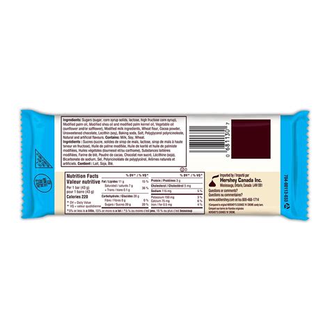 HERSHEY'S COOKIES 'N' CREME Candy Bar, 43g