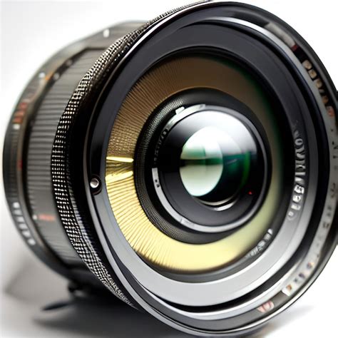 Premium AI Image | Antique camera captures shiny chrome SLR lens