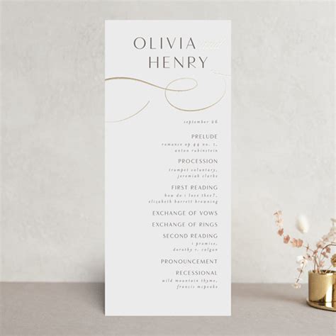 Forever And Foil-Pressed Wedding Programs by Jen Banks | Minted