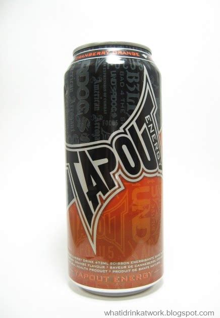 What I Drink At Work: Tapout Cranberry Orange Energy Drink Review