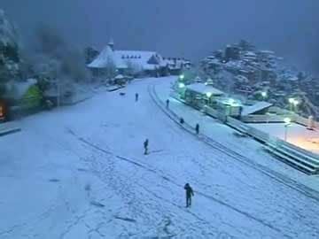 Shimla, Manali receive season's first snowfall