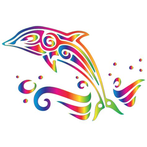 Chromatic Colorful Fish Fractal | Free SVG