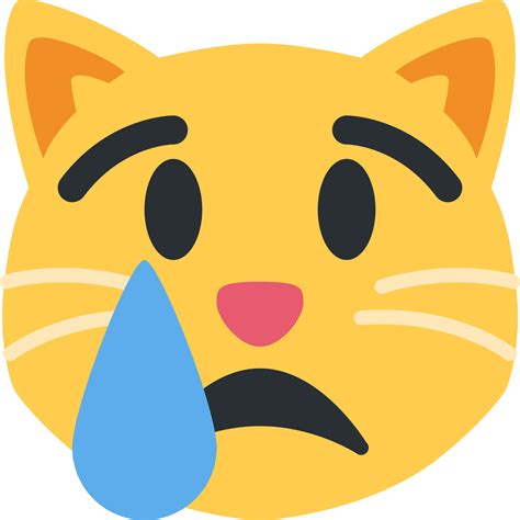 Sad Cat Face Emoticon