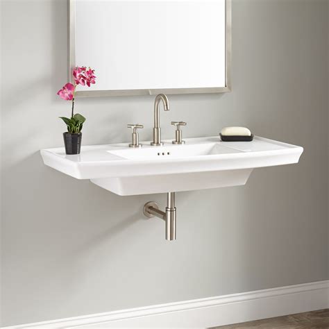 Olney Porcelain Wall-Mount Sink - Wall Mount Sinks - Bathroom Sinks ...