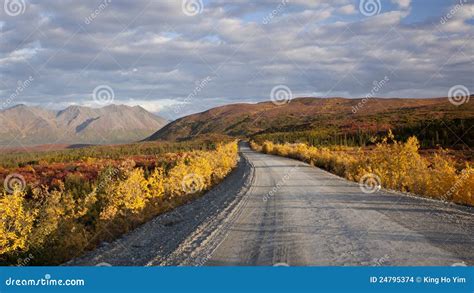 Alaska Range in Denali stock photo. Image of autumn, color - 24795374