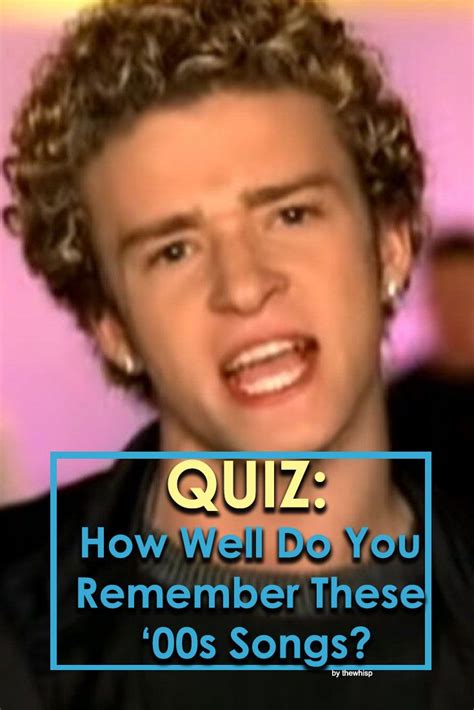 '00s Music Quiz: Do You Remember These '00s Songs? | 00s songs, Do you ...