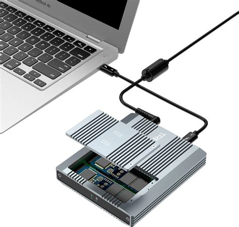 Thunderbolt 3 Two-Slot M.2 NVMe SSD Enclosure Support Thunderbolt 2 : Amazon.ca: Electronics