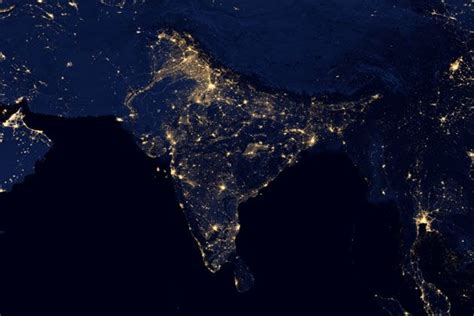 How major Indian cities look at night from space during Diwali... It ...