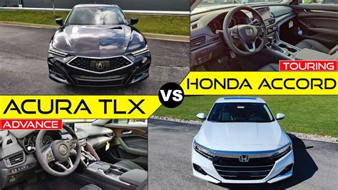 HONDA BATTLE! -- 2021 Acura TLX vs. 2021 Honda Accord: Comparison - YouTube