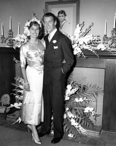 James Stewart and his wife Gloria on their wedding day Hollywood Couples, Hollywood Wedding ...