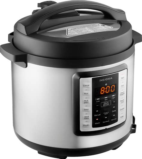 Insignia™ 6-Quart Multi-Function Pressure Cooker Stainless Steel NS-MC60SS8 - Best Buy