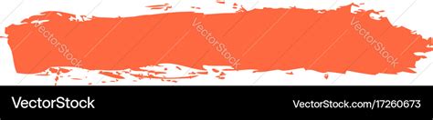 Red paint brush stroke Royalty Free Vector Image