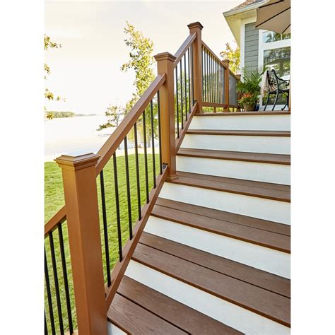 Trex (Assembled: 6-ft x 3-ft) Enhance Saddle Composite Deck Railing Kit at Lowes.com