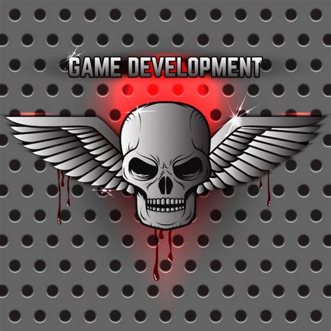 Premium Vector | Game development logo template