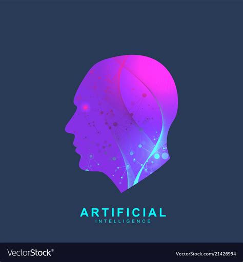 Artificial intelligence logo Royalty Free Vector Image