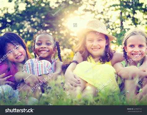 Group Of Little Girls