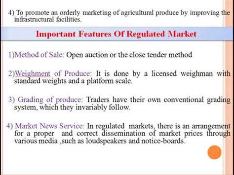 Regulated Market- By Mr.V.C.Korade (Assit.Prof of Agril.Econ) - YouTube