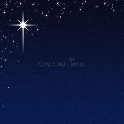 Christmas Star on a Starry Night Sky Background. Starry Christmas ...