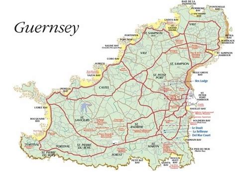 Guernsey road Map • mappery