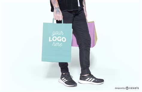 Shopping Bag Mockup Design PSD Editable Template