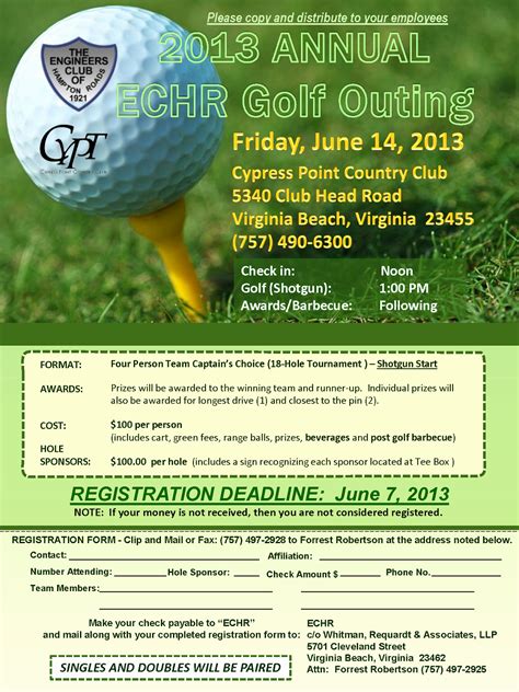 50 Free Golf Outing Flyer Template | Ufreeonline Template