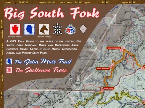 Big South Fork and John Muir Trail Map