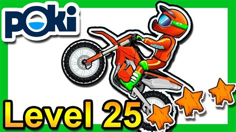 Moto X3M Bike Race Game Level 25 [3 Stars] Poki.com - YouTube