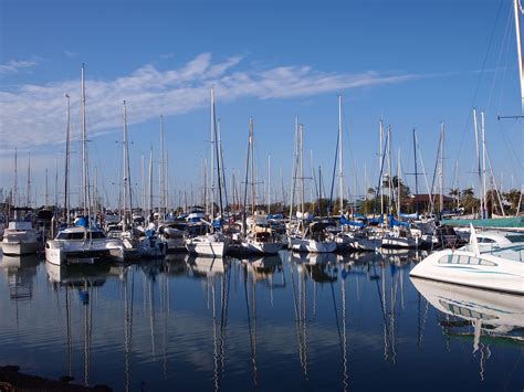 Manly Marina in Brisbane, Queensland, Australia.