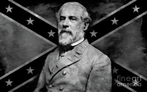 General Robert E Lee Confederate Flag Digital Art by Randy Steele - Pixels