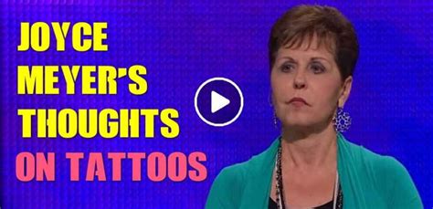 Joyce Meyer - Watch Message: Joyce's Thoughts on Tattoos