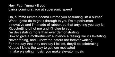 Here is the Rap God (Eminem) Fast part lyrics if anyone wants to learn : u/SeriousStupidGarbage