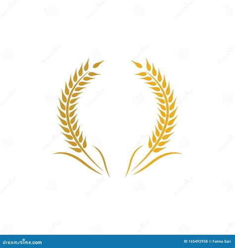 Wheat vector icon stock vector. Illustration of market - 165492958