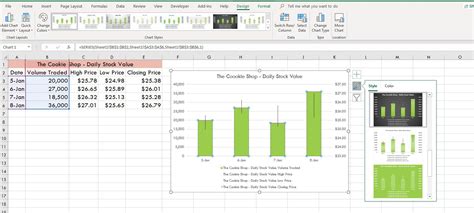 Make a High-Low-Close Stock Market Chart in Excel