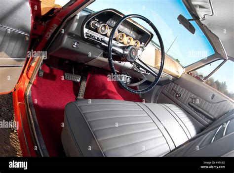 1962 Dodge Dart American car interior Stock Photo - Alamy