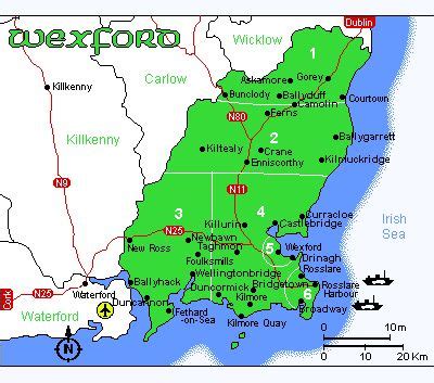 golf course directory for Co Wexford, Ireland, accommodation | County ...