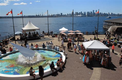 Lonsdale Quay Waterfront Boardwalk Market and Seabus North Vancouver