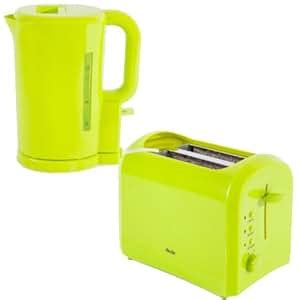 ABODE LIME GREEN ELECTRIC CORDLESS JUG KETTLE AND 2 SLICE TOASTER KITCHEN SET: Amazon.co.uk ...