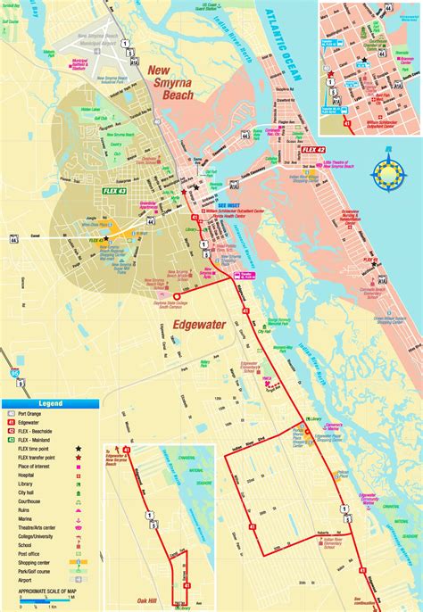 New Smyrna Beach tourist map - Ontheworldmap.com