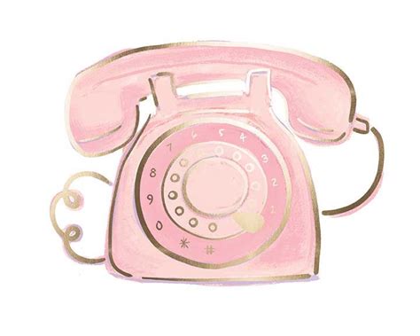 Foil Art Print - Pink Telephone www.shopvignetterie.com | Pink telephone, App icon, Iphone icon