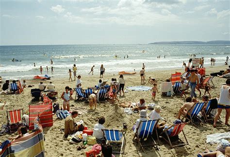 Bournemouth Beach UK in the 80s Photograph by David Davies - Pixels