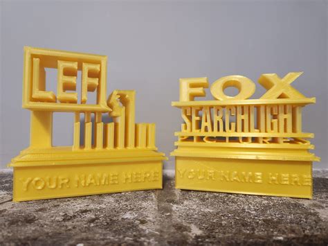 20th Fox Searchlight Pictures Logo Personalized Name 3D - Etsy Canada