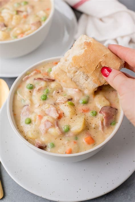 Easy Ham and Potato Soup - The Clean Eating Couple