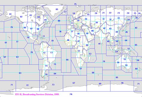 location - Where can I find the official definition of ITU Zones ...