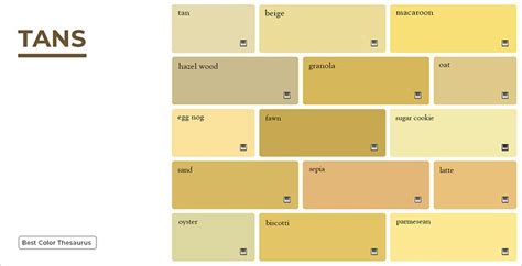 A complete guide to visualisation of Shades through this Color Thesaurus