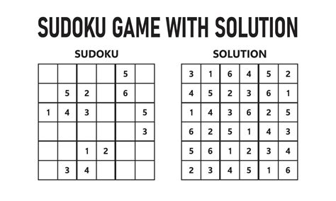 Sudoku game with solution. Sudoku puzzle game with numbers. Can be used as an educational game ...