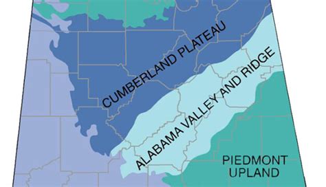 Highland Rim District Cross-Section - Encyclopedia of Alabama